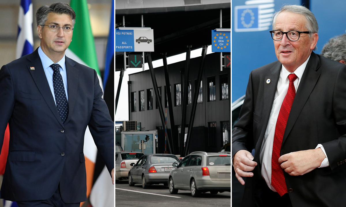 Andrej Plenković; Jean-Claude Juncker