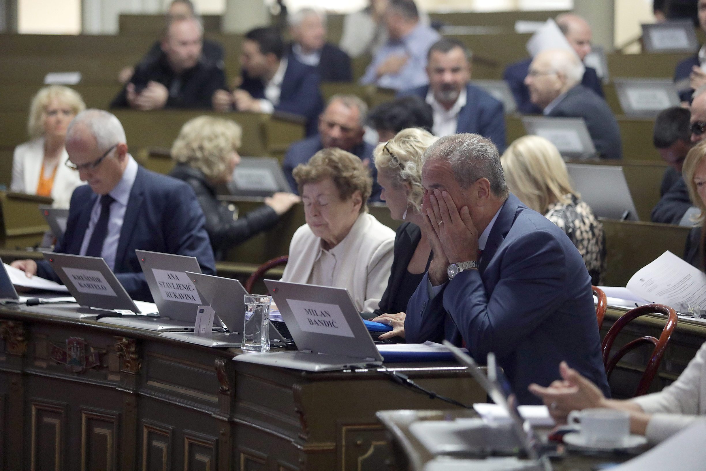 Milan Bandić na sjednici Gradske skupštine