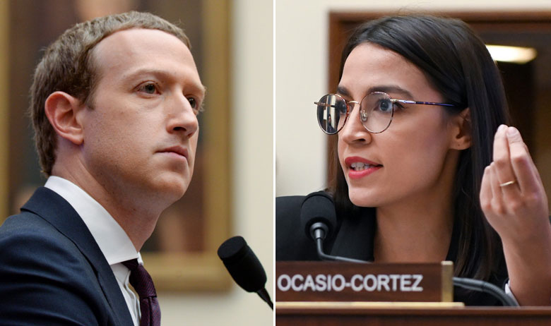Mark Zuckerberg, Alexandria Ocasio-Cortez