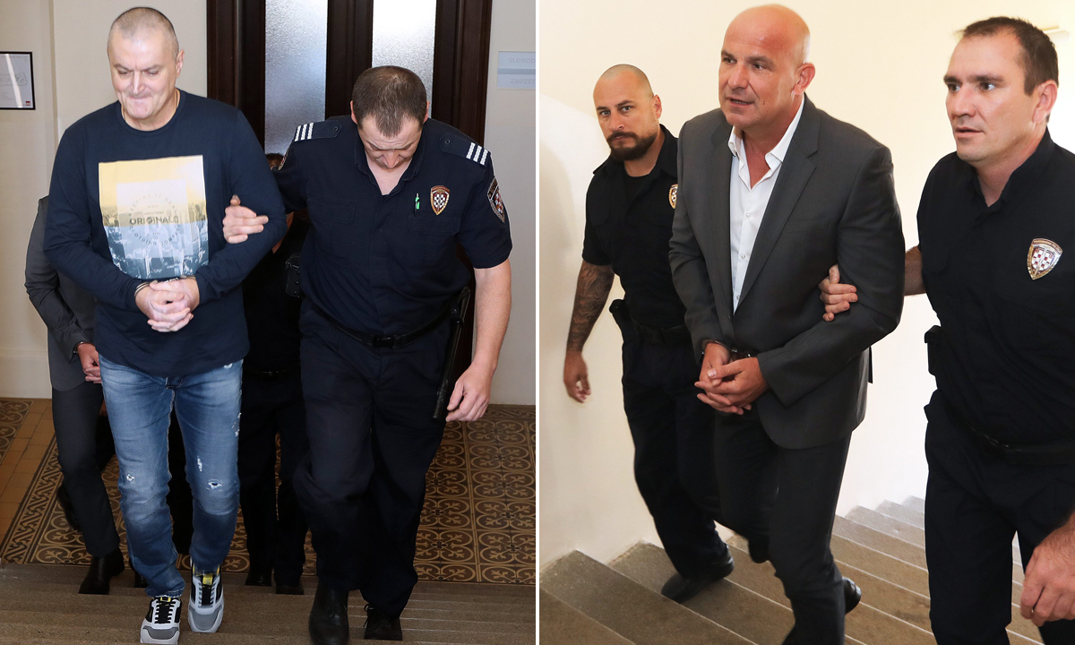 Na fotografiji: Osumnjičeni Milan Bulat (lijevo) i Dragan Baković-Bambur 