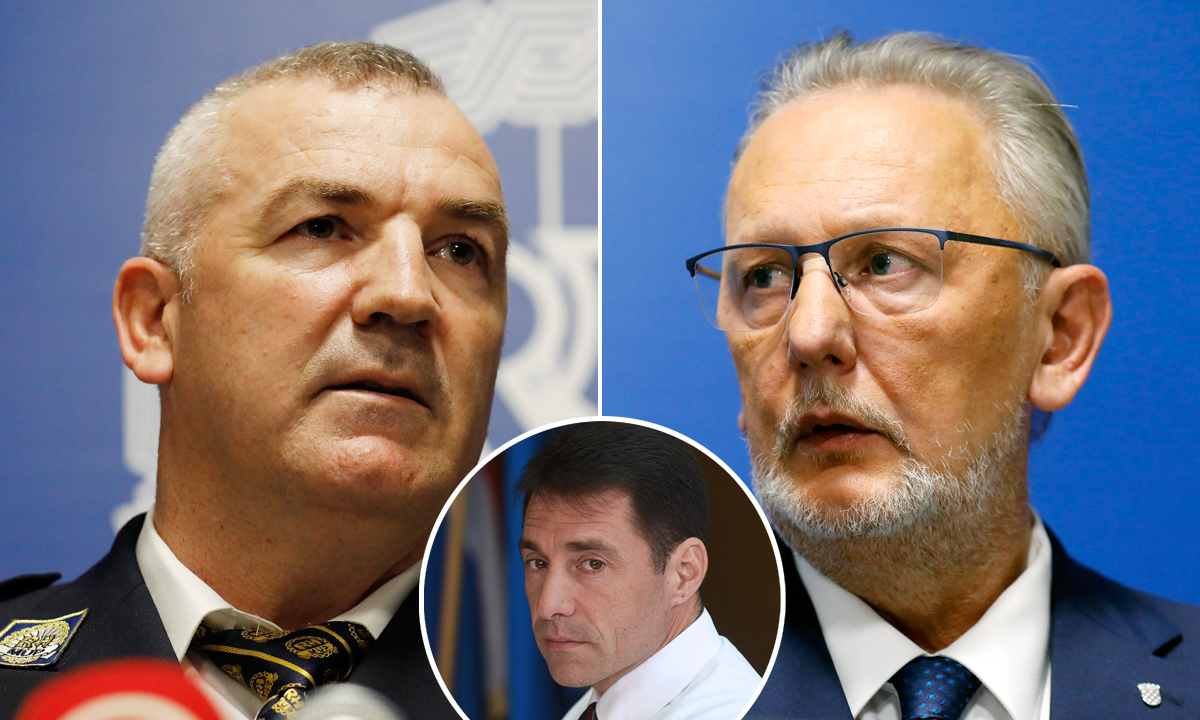 Nikola Milina i Davor Božinović; u krugu: Josip Ćelić 