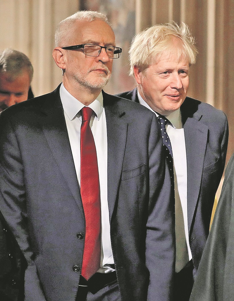 Boris Johnson (desno) i Jeremy Corbyn (lijevo)