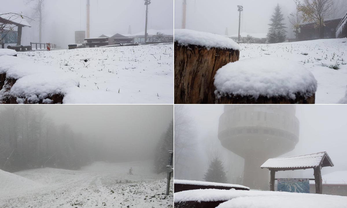 Snijeg na Sljemenu 31.10.2019.