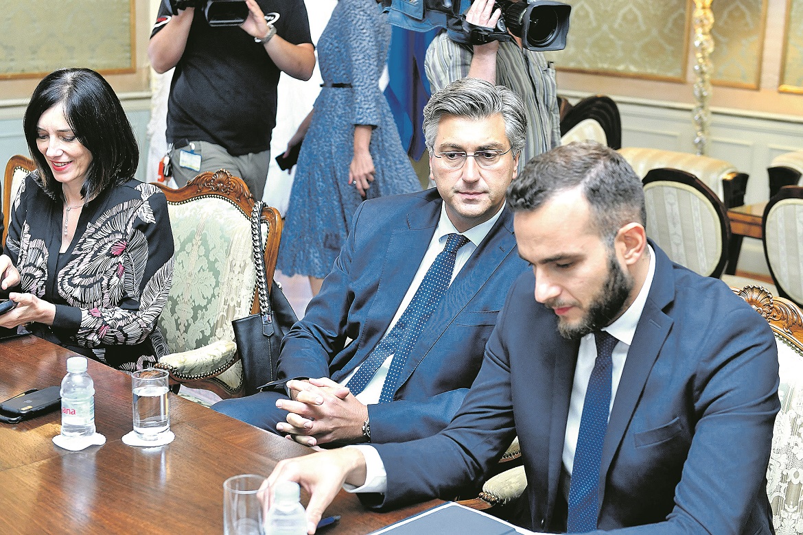 Blaženka Divjak, Andrej Plenković i Josip Aladrović