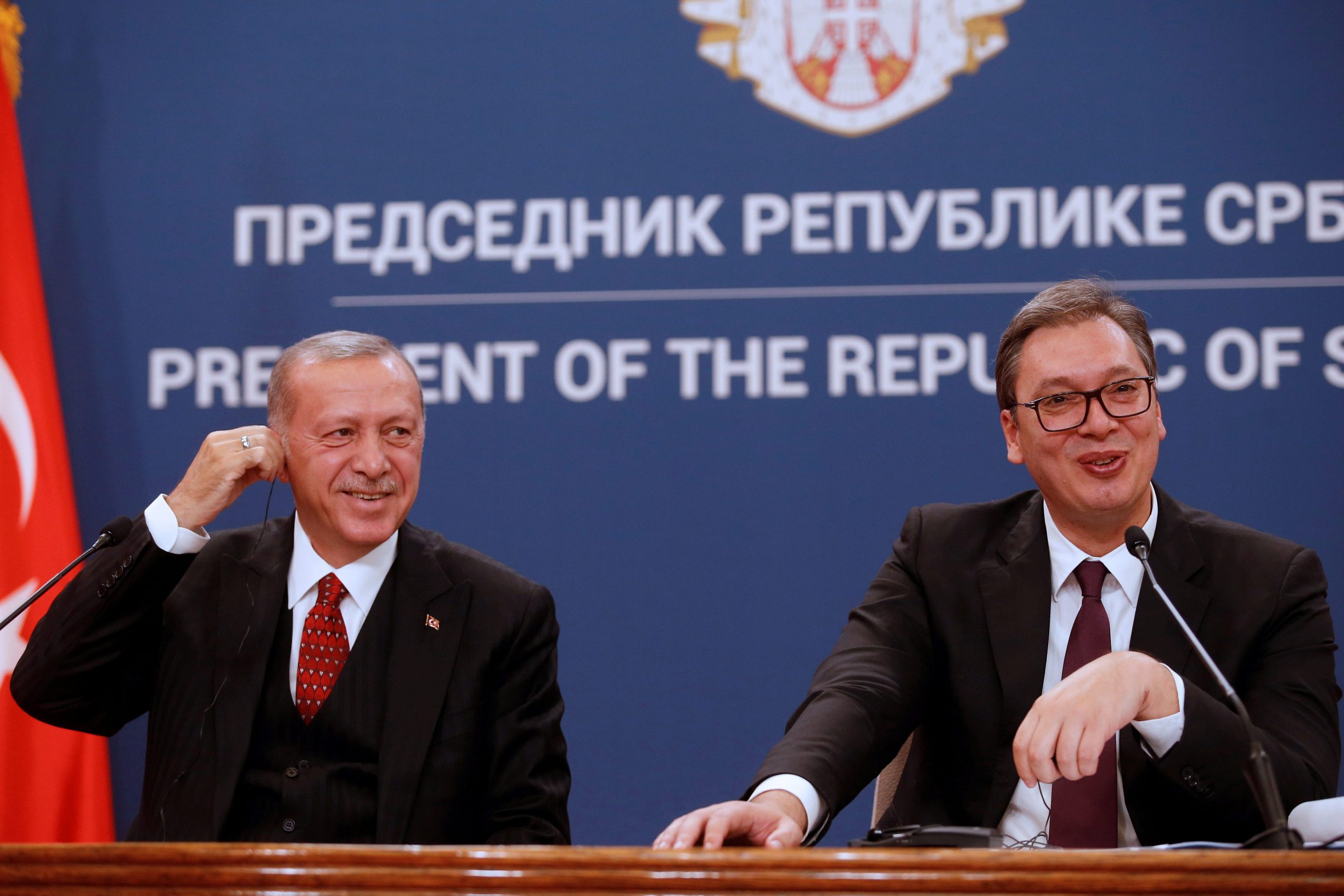 Tayyip Erdogan i Aleksandar Vučić u Beogradu