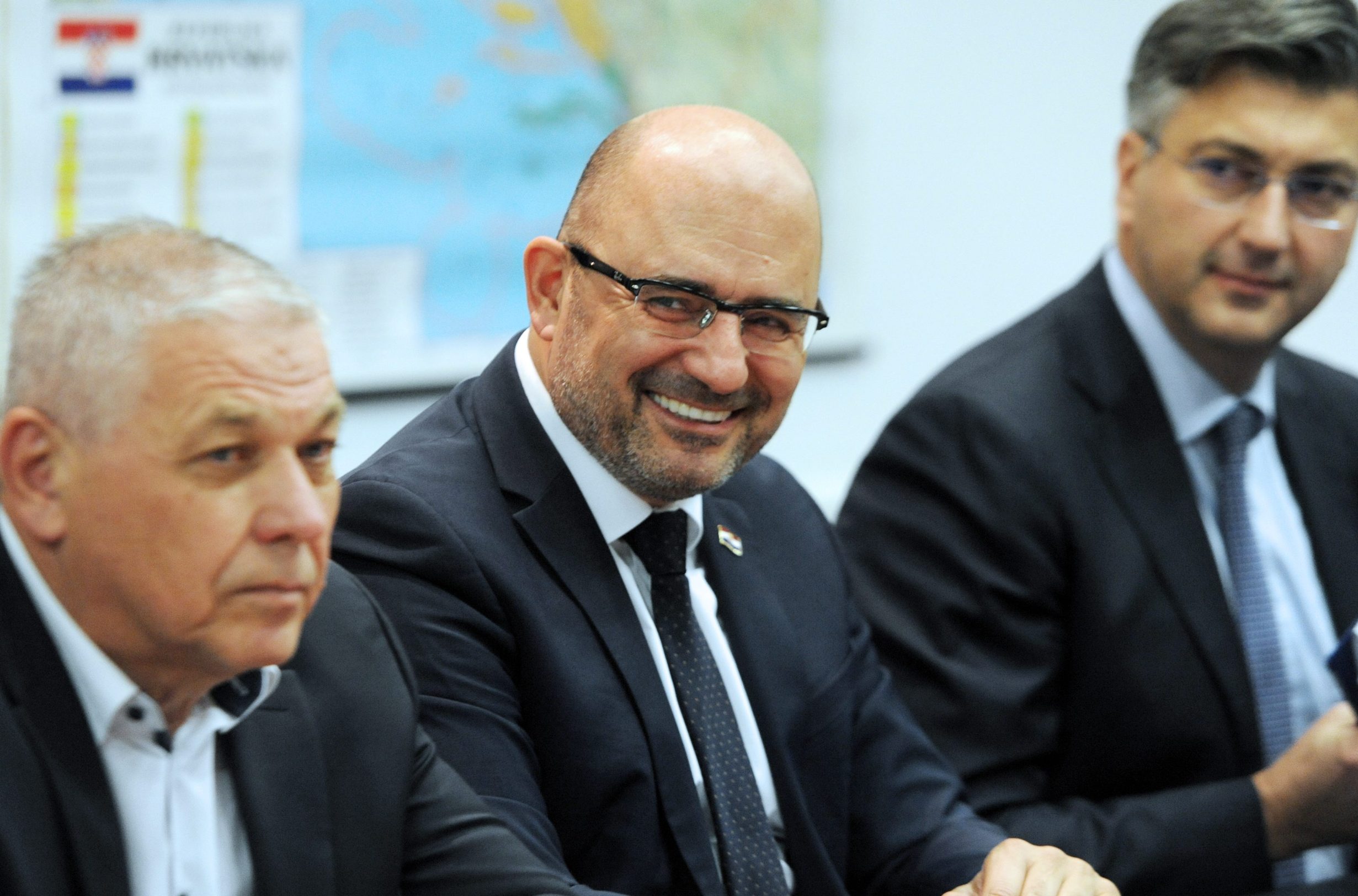 Milijan Brkić (lijevo) i Andrej Plenković (desno)