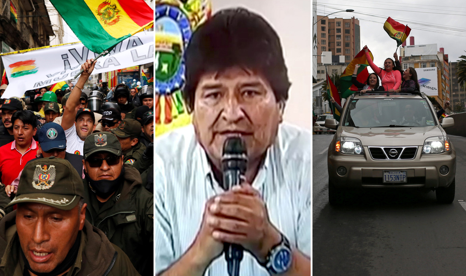 Scene iz Bolivije i Evo Morales