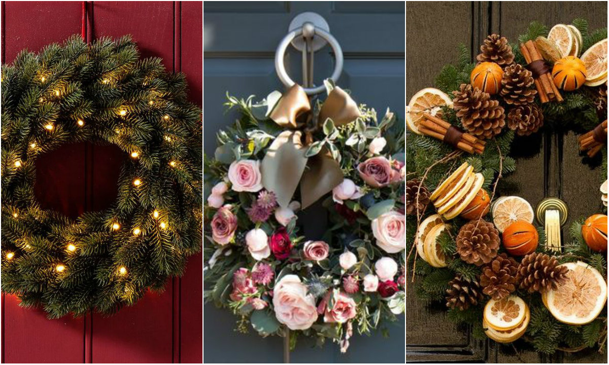 Božićni vijenac collage