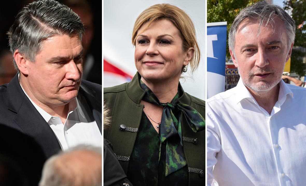 Zoran Milanović, Kolinda Grabar-Kitarović i Miroslav Škoro