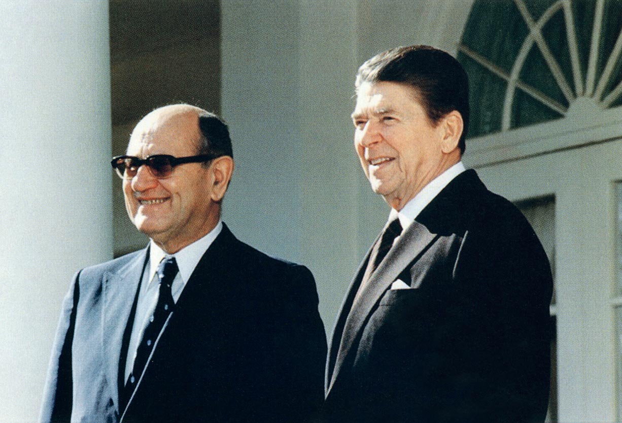 Mika Špiljak i Ronald Reagan