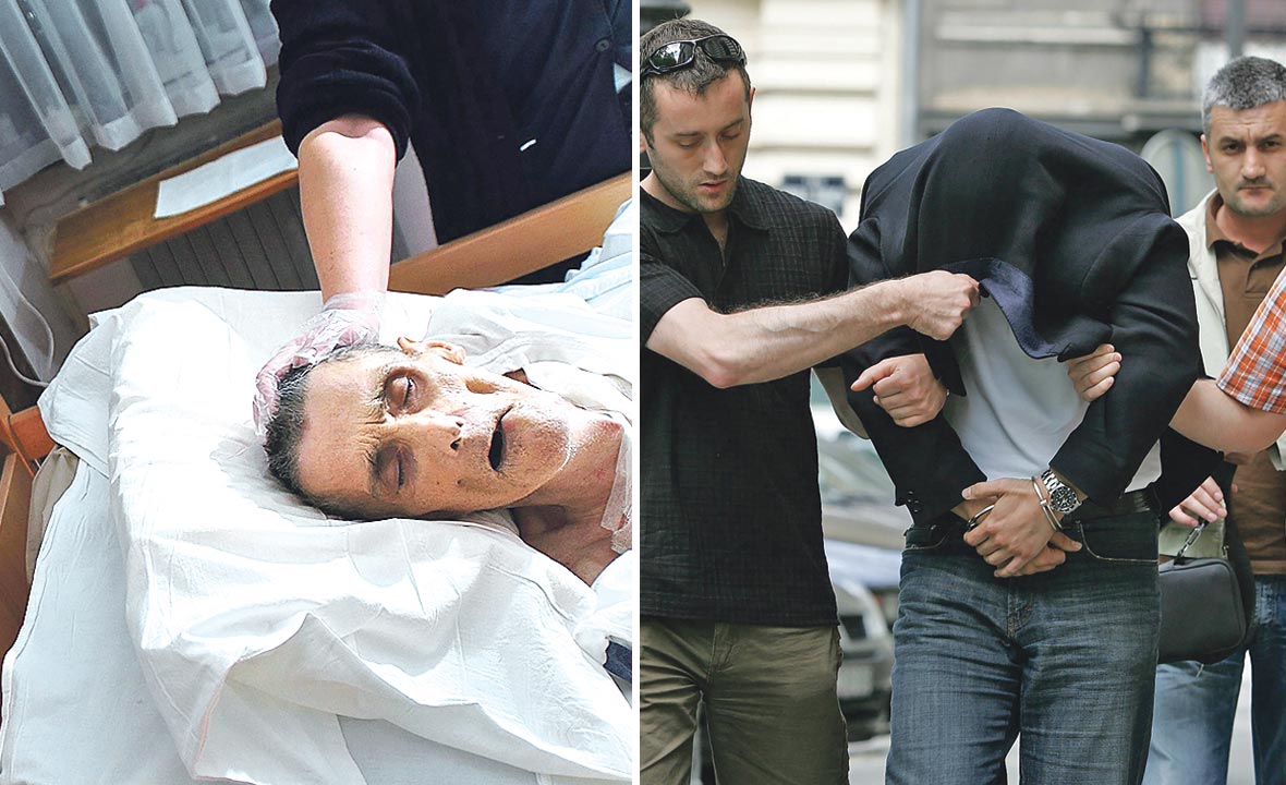 privođenje Ognjena Grubića (desno), Dragutin Golik preminuo je 2007. (lijevo)