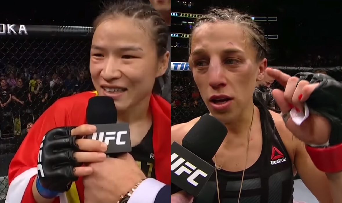 Weili Zhang i Joanna Jedrzejczyk