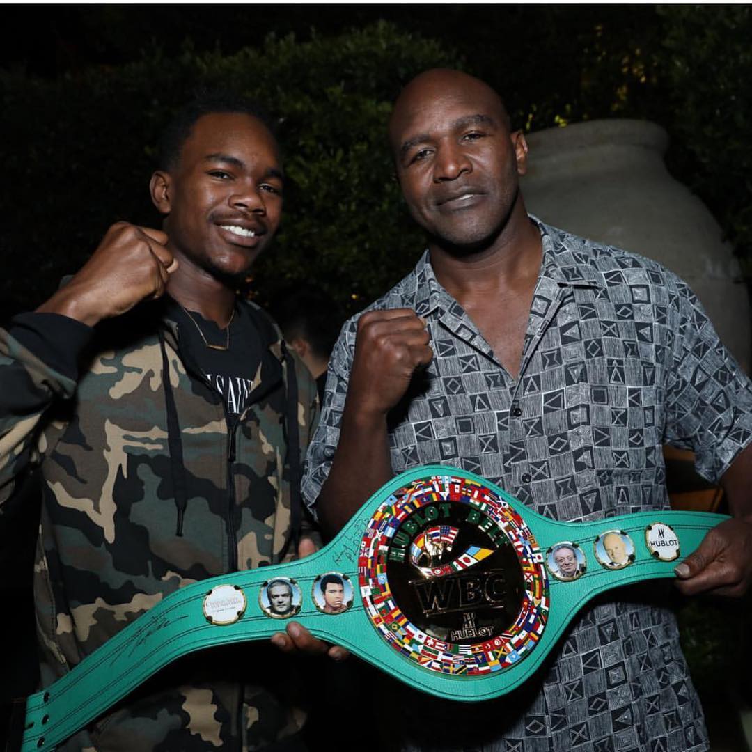 Evan i Evander Holyfield