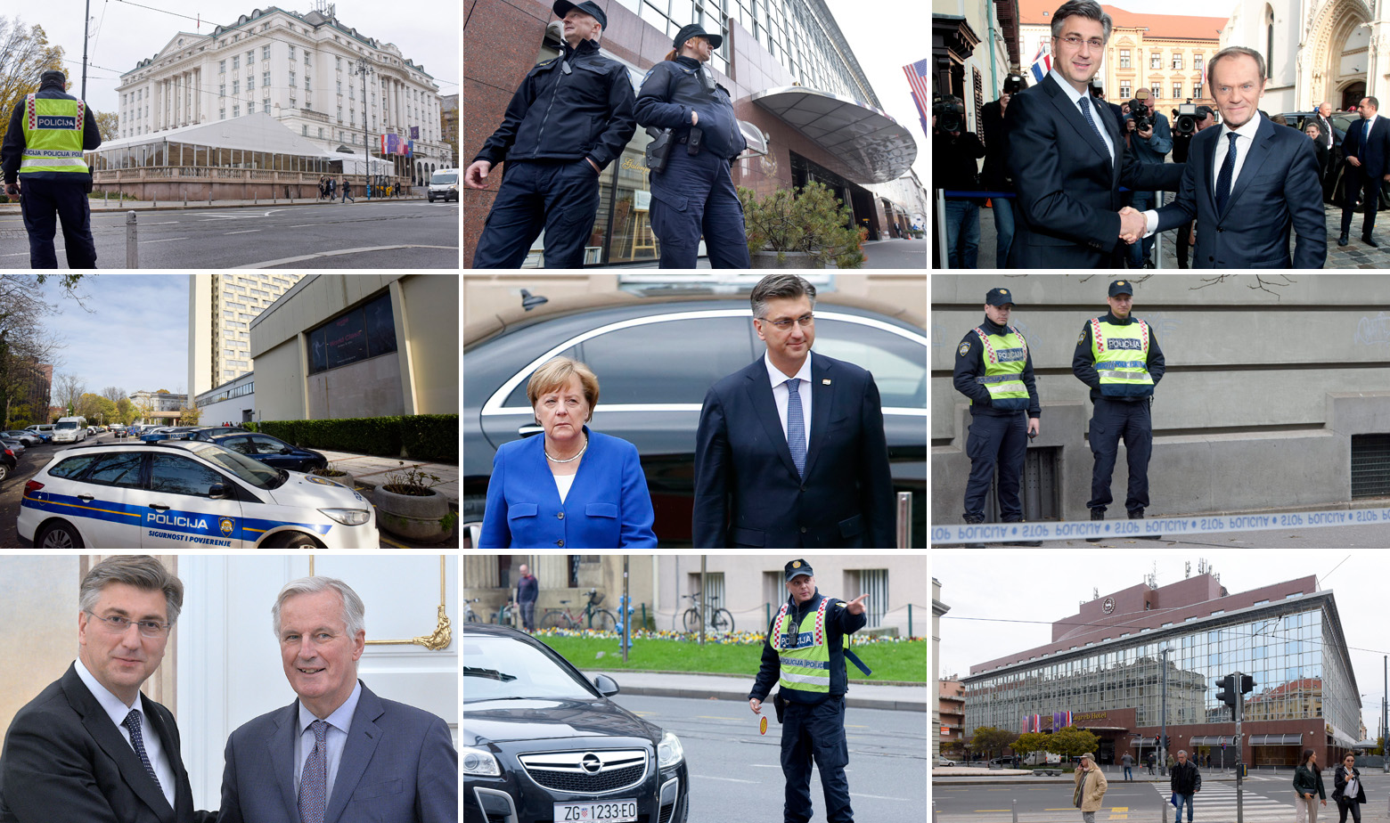 Zagreb tijekom dolaska dužnosnika na Kongres EPP-a, arhivska fotografija Merkel