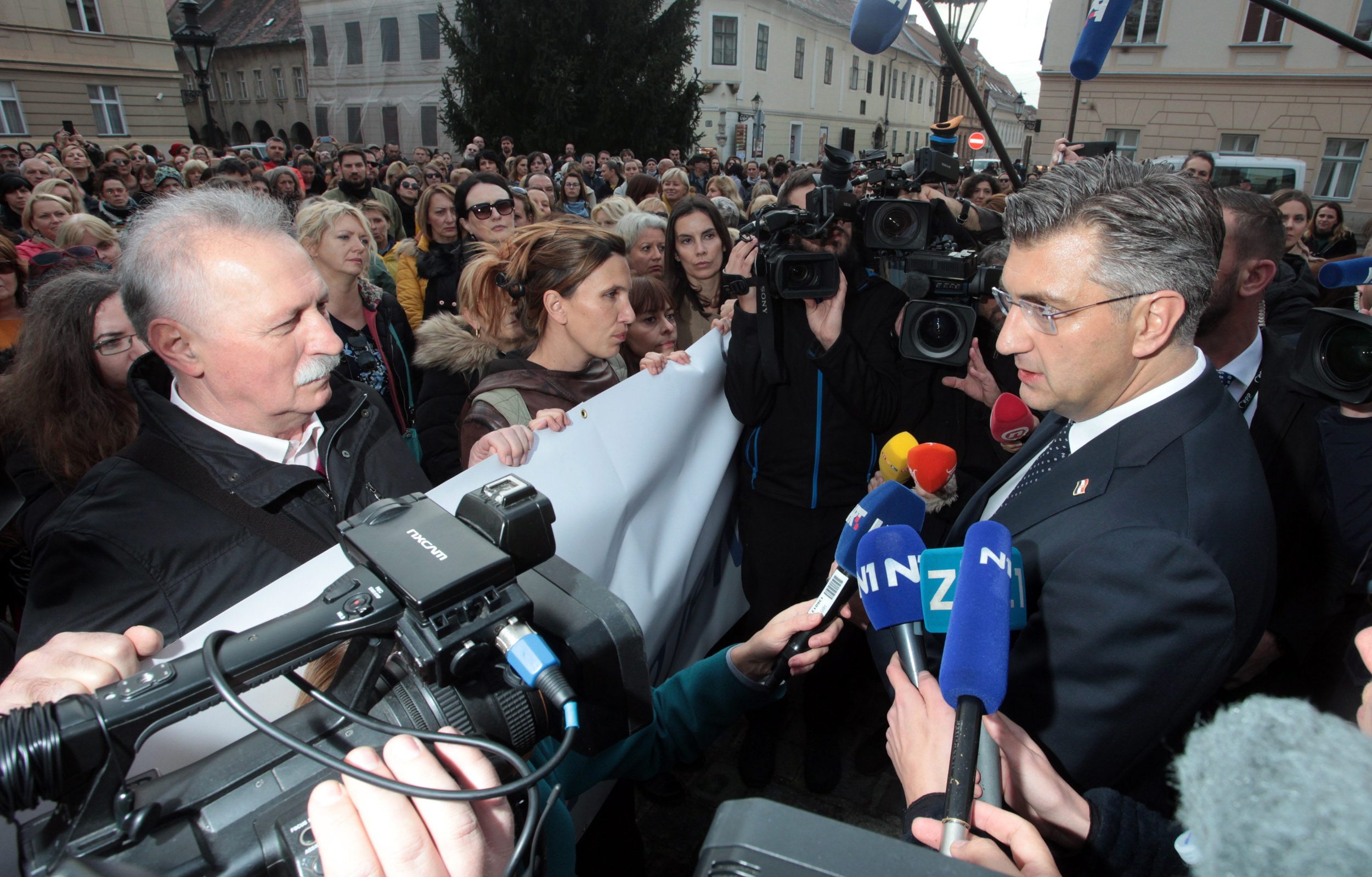 Branimir Mihalinec i Andrej Plenković