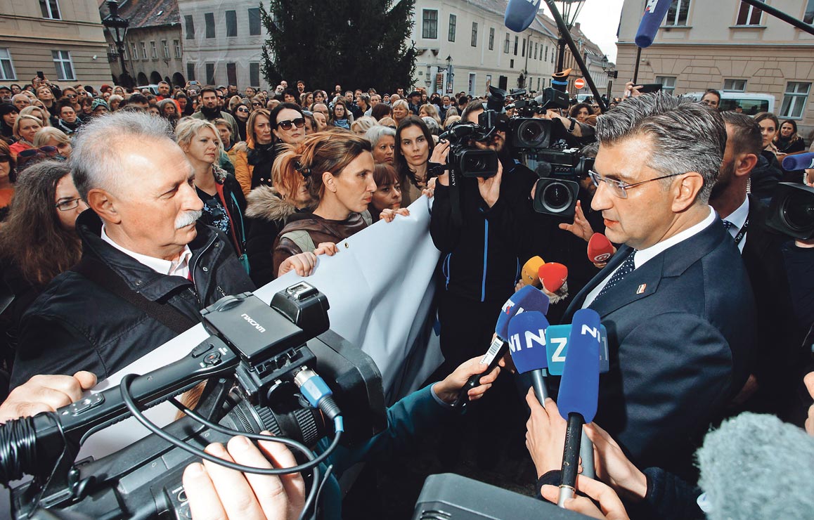 Branimir Mihalinec i Andrej Plenković