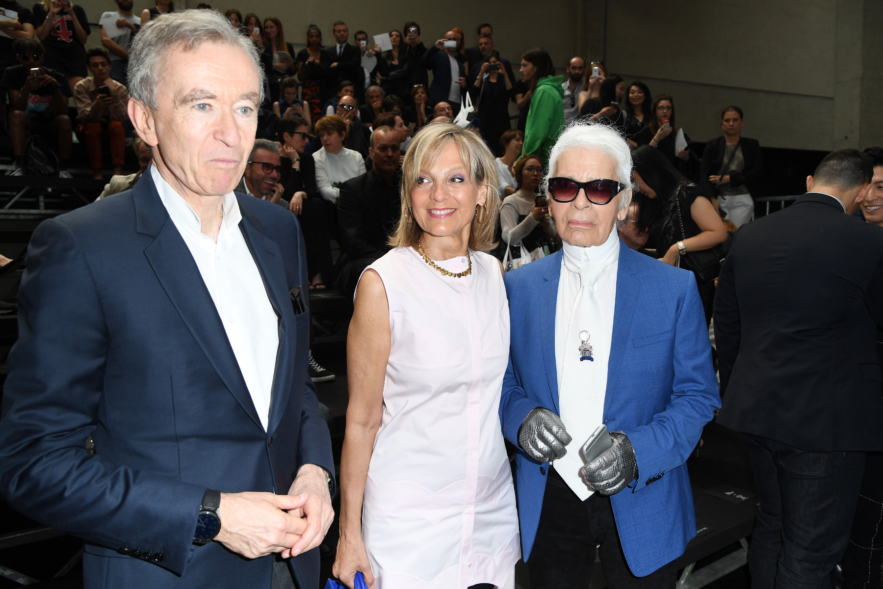 Bernard Arnault, Helene Arnault i Karl Lagerfeld
