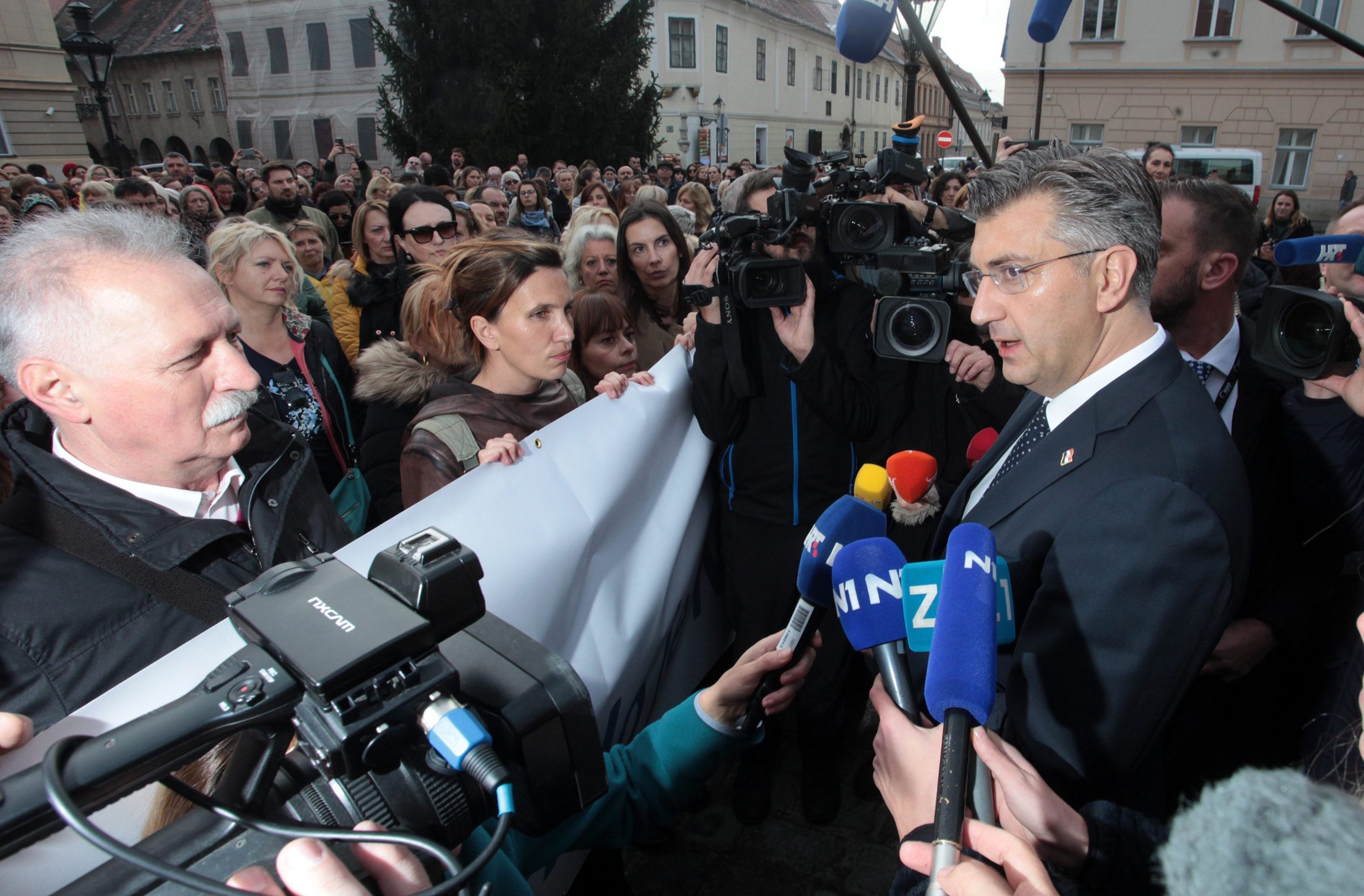 Branimir Mihalinec, Ana Tuškan i Andrej Plenković