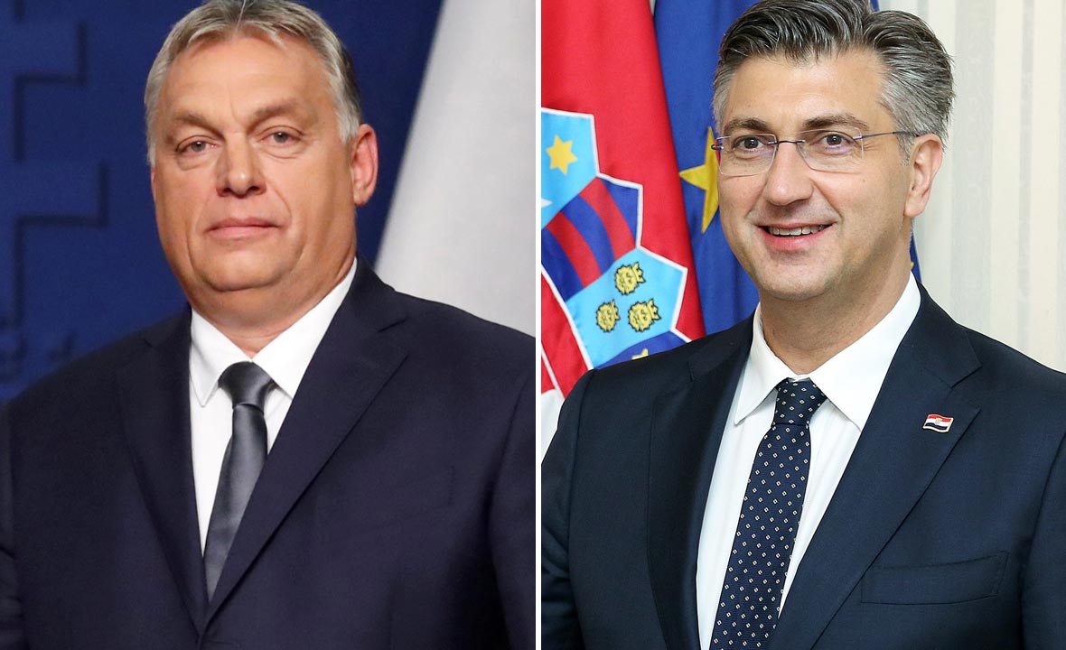 Viktor Orban (lijevo) i Andrej Plenković (desno)