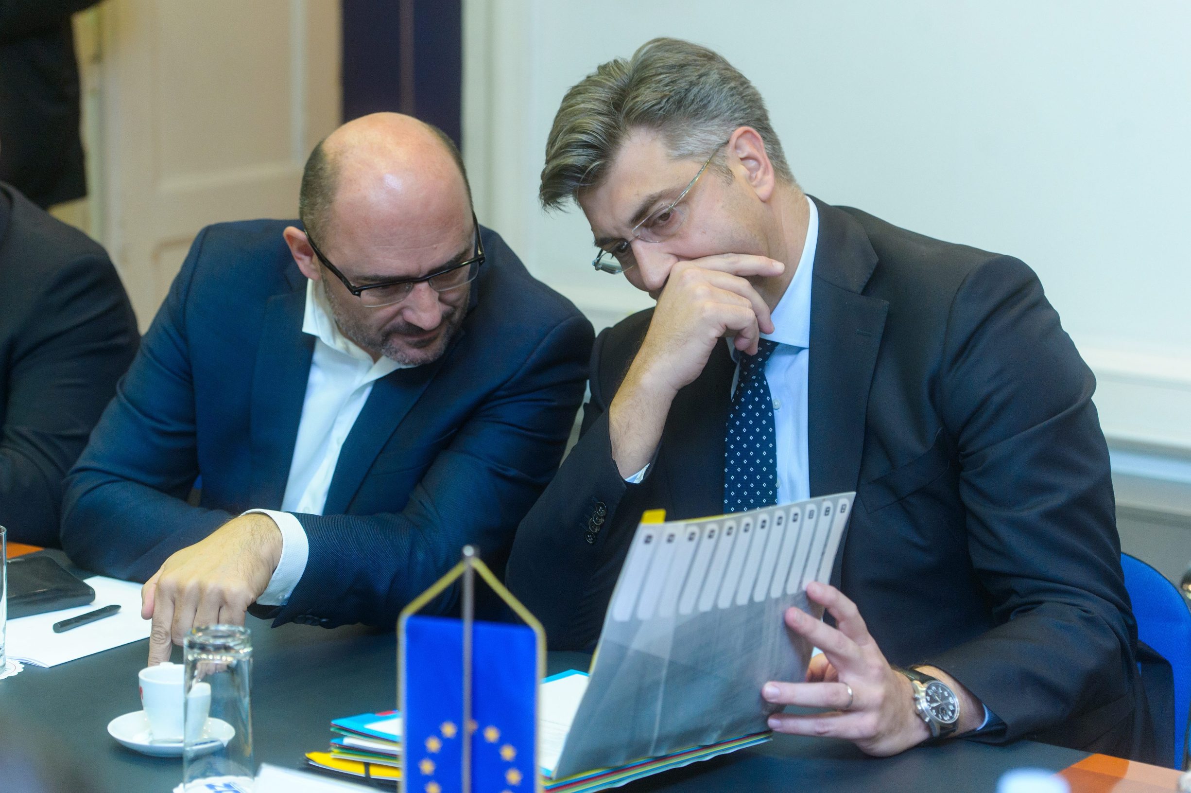 Milijan Brkić i Andrej Plenković