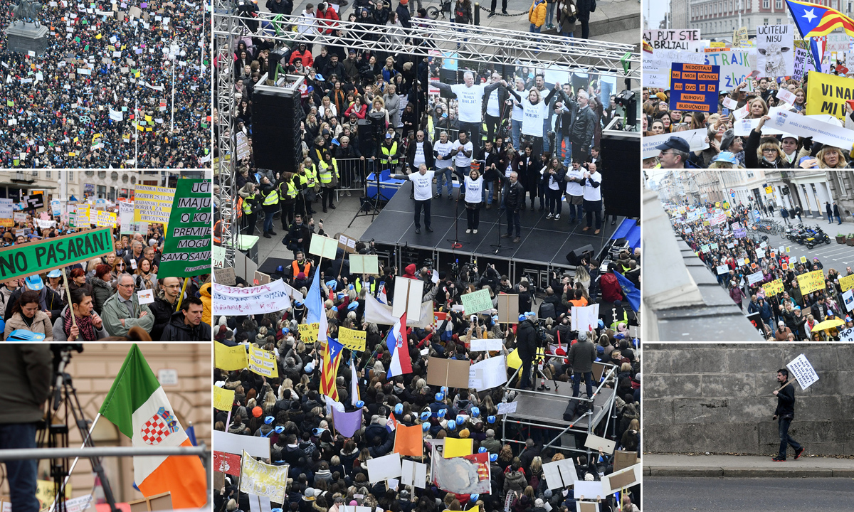 Prosvjed u Zagrebu