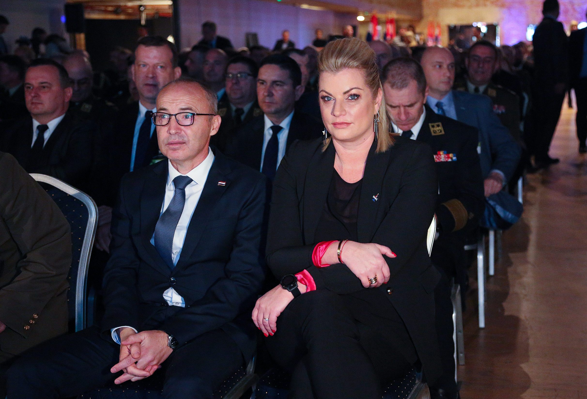 Ana Hanžeković, owner of Hanzamedia and Damir Krstičević, Minister of Defence