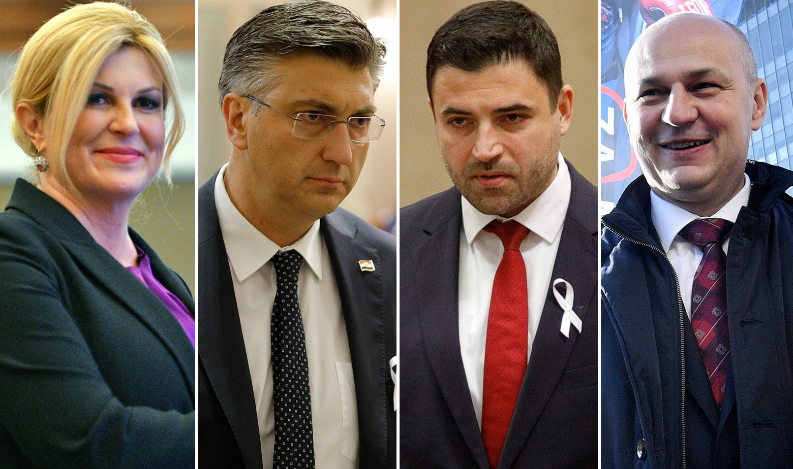 Kolinda Grabar-Kitarović, Andrej Plenković, Davor Bernardić i Milav Kolakušić