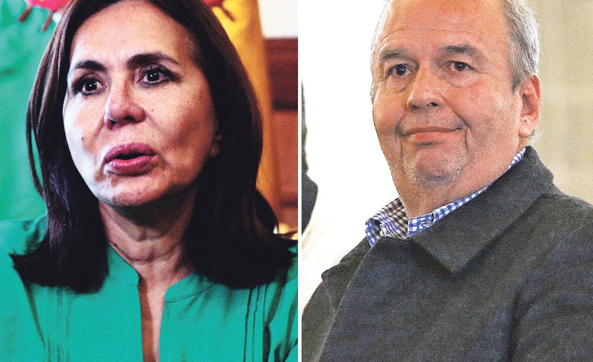 Karen Longaric Rodriguez (lijevo) i Arturo Murillo-Prijic (desno)