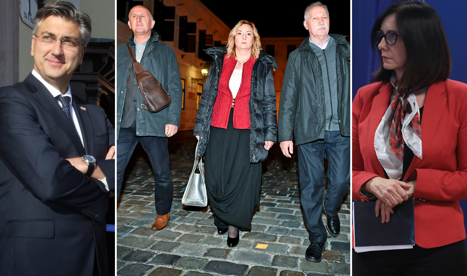 Andrej Plenković, čelnici sindikata u prosvjeti i Blaženka Divjak