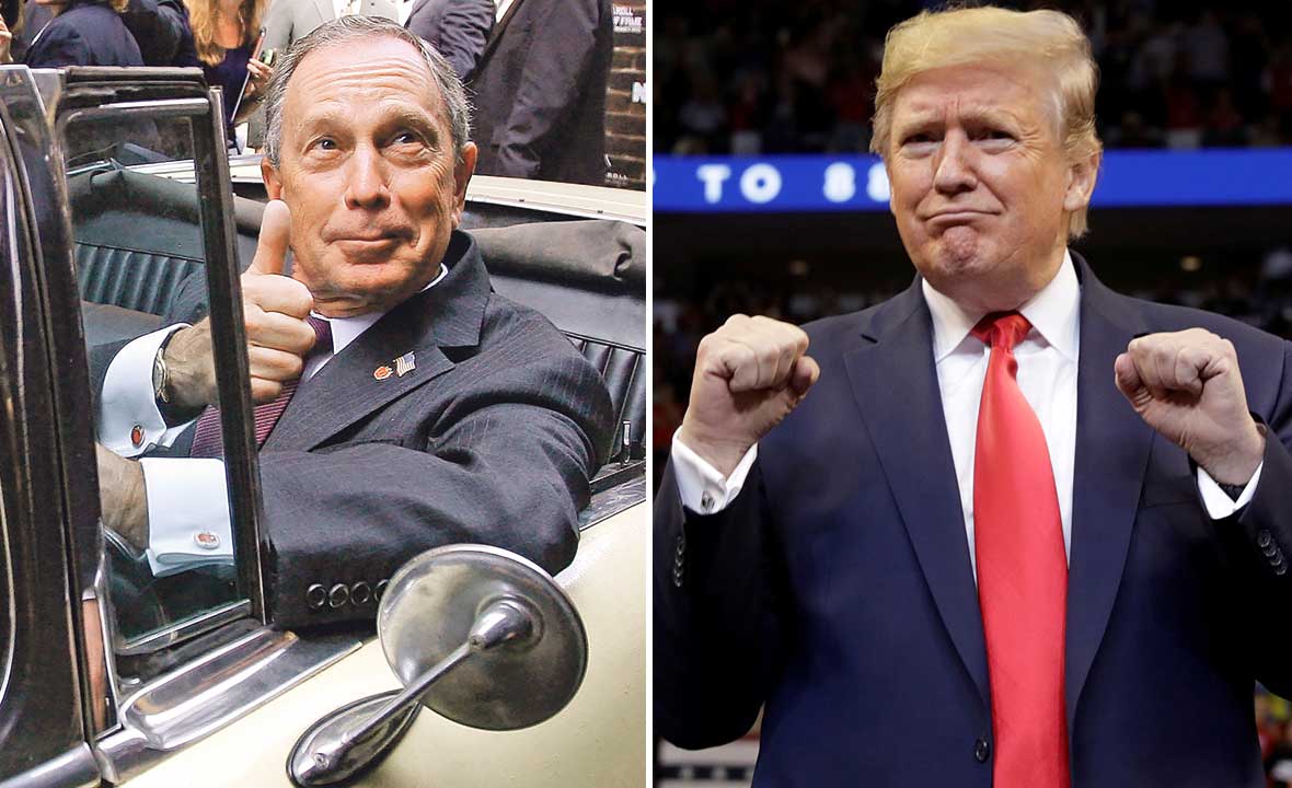 Michael Bloomberg (lijevo) i Donald Trump (desno)