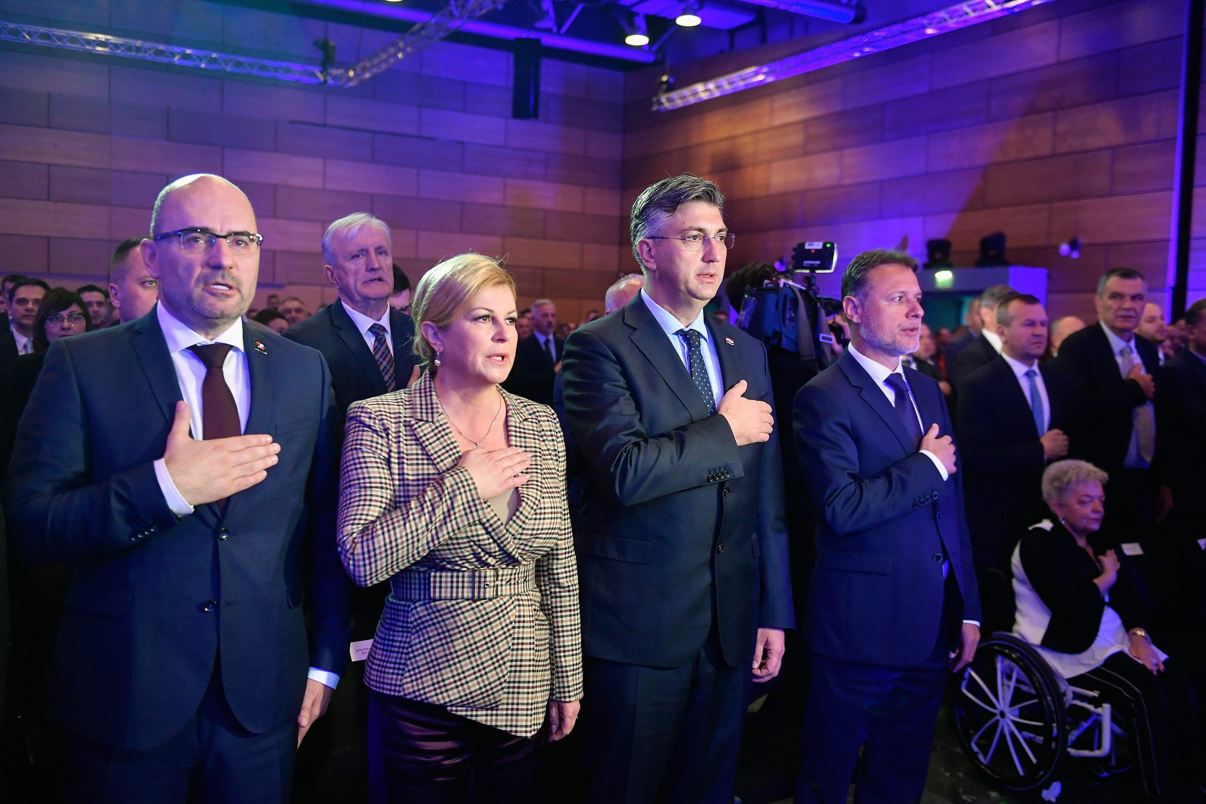 Na fotografiji: Kolinda Grabar-Kitarović, Andrej Plenković, Gordan Jandroković, Milijan Brkić