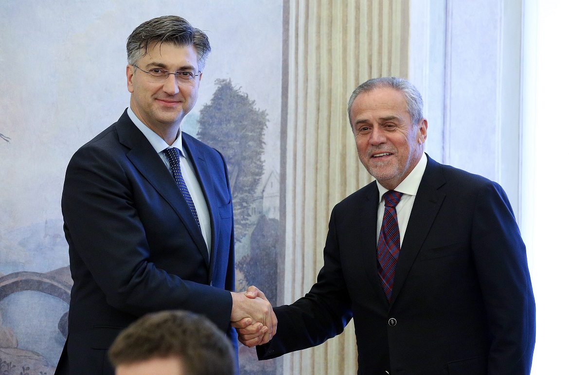 Andrej Plenković i Milan Bandić