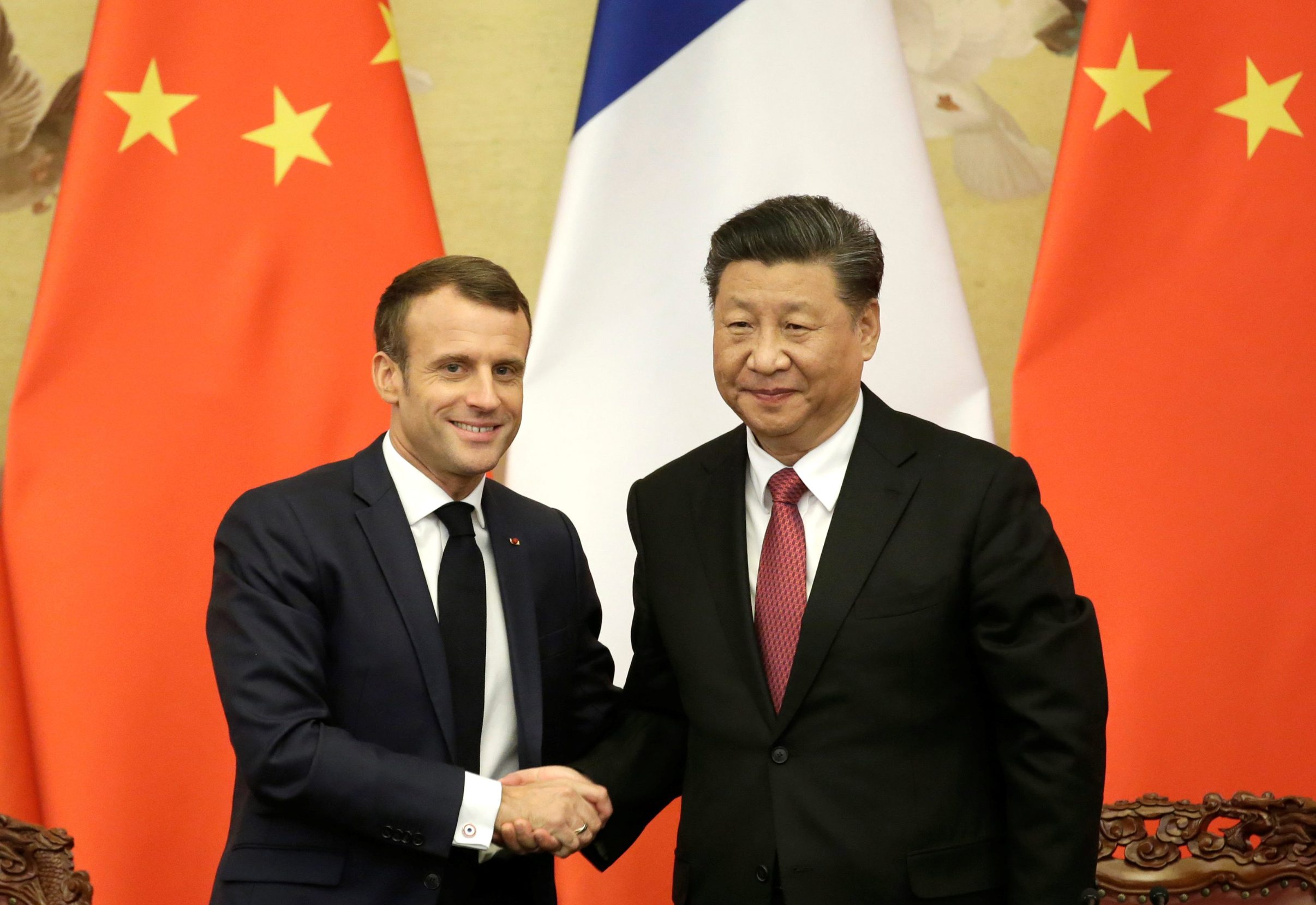 Emmanuel Macron i Xi Jinping