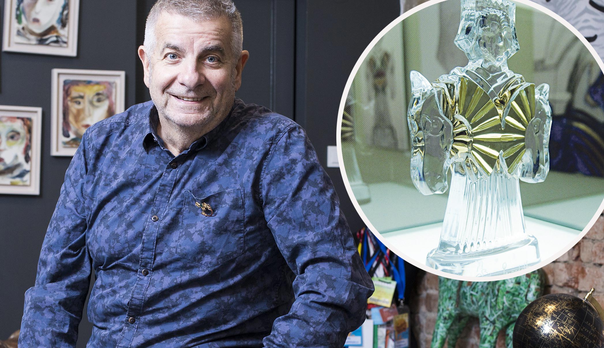 Ivica Propadalo (lijevo) i Porin za 2020. godinu (desno)