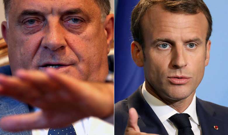 Milorad Dodik i Emmanuel Macron