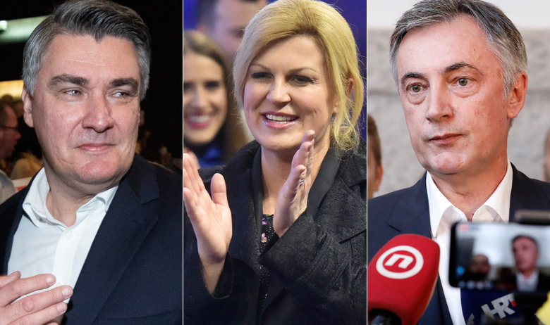 Zoran Milanović, Kolinda Grabar-Kitarović, Miroslav Škoro