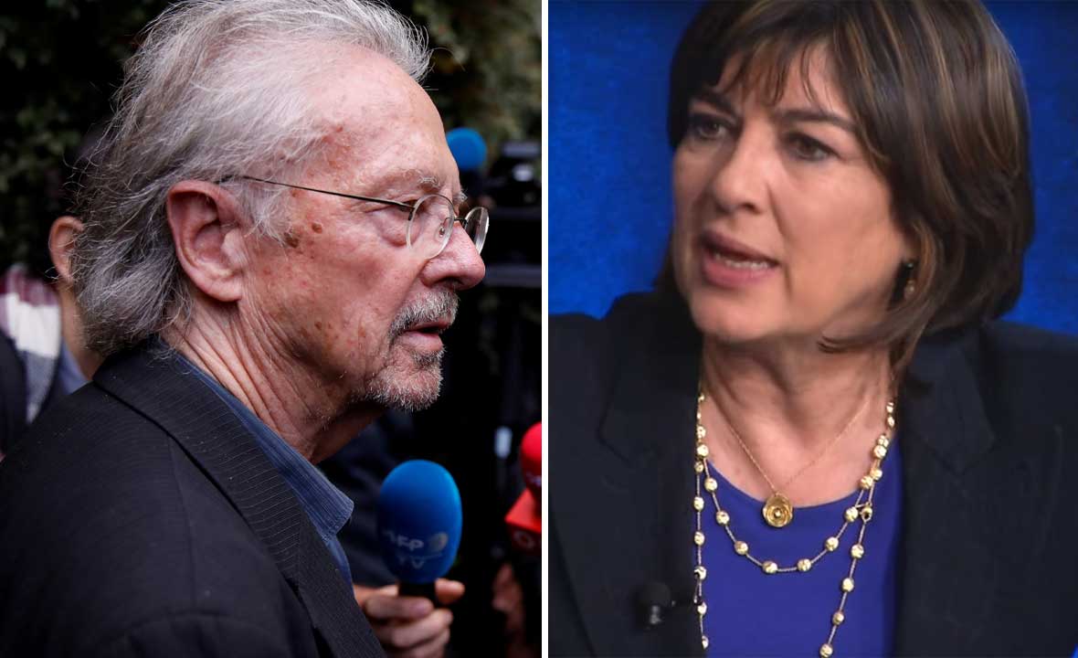 Peter Handke i Christiane Amanpour