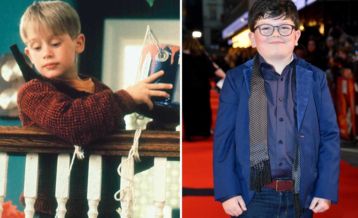 Macaulay Culkin u filmu iz 1990. (lijevo) i Archie Yates (desno)