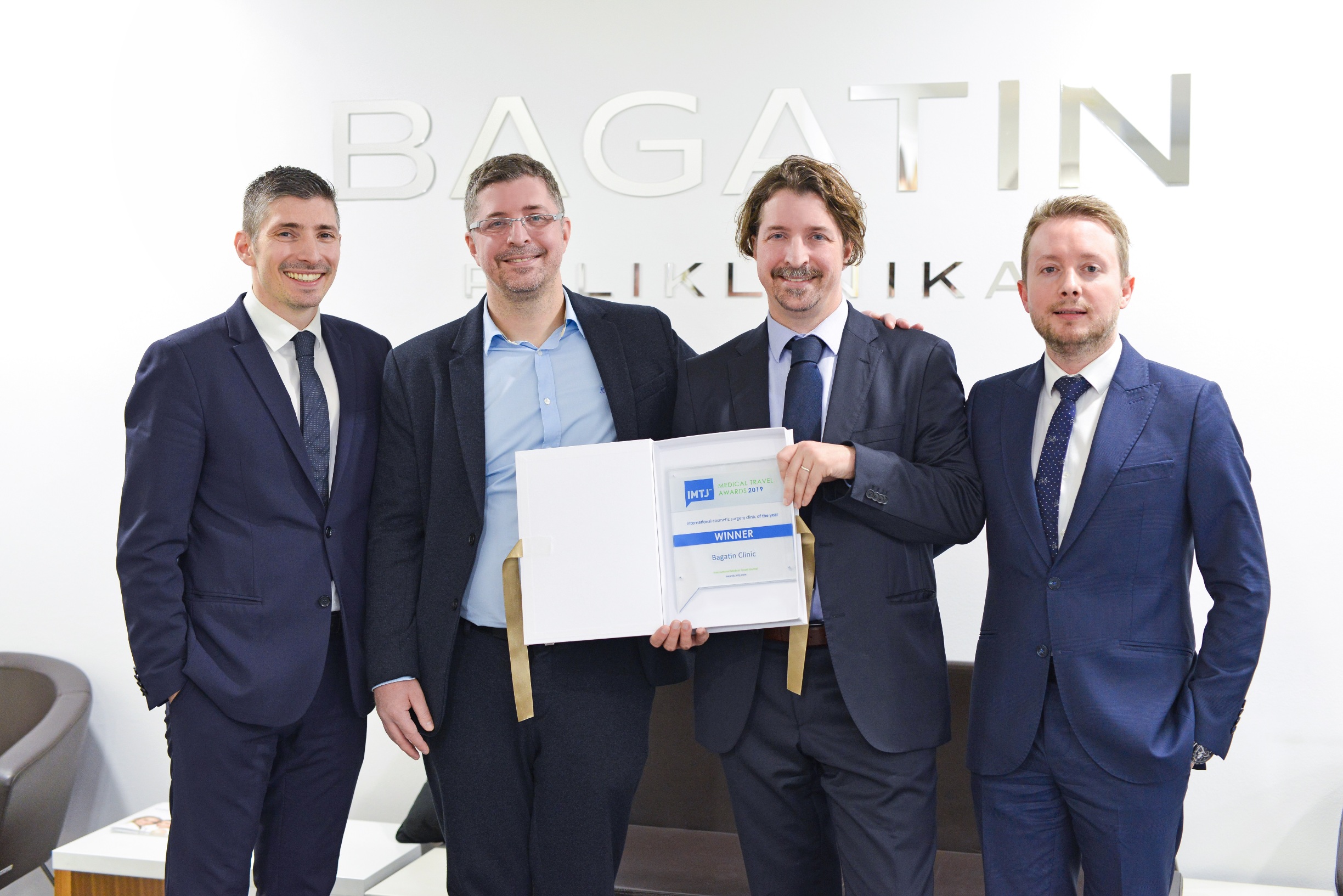 Uprava Poliklinike Bagatin_ravnatelj Ognjen Bagatin, dr.Dinko Bagatin, dr.Tomica Bagatin, izvrsni direktor Bojan Pintaric_small