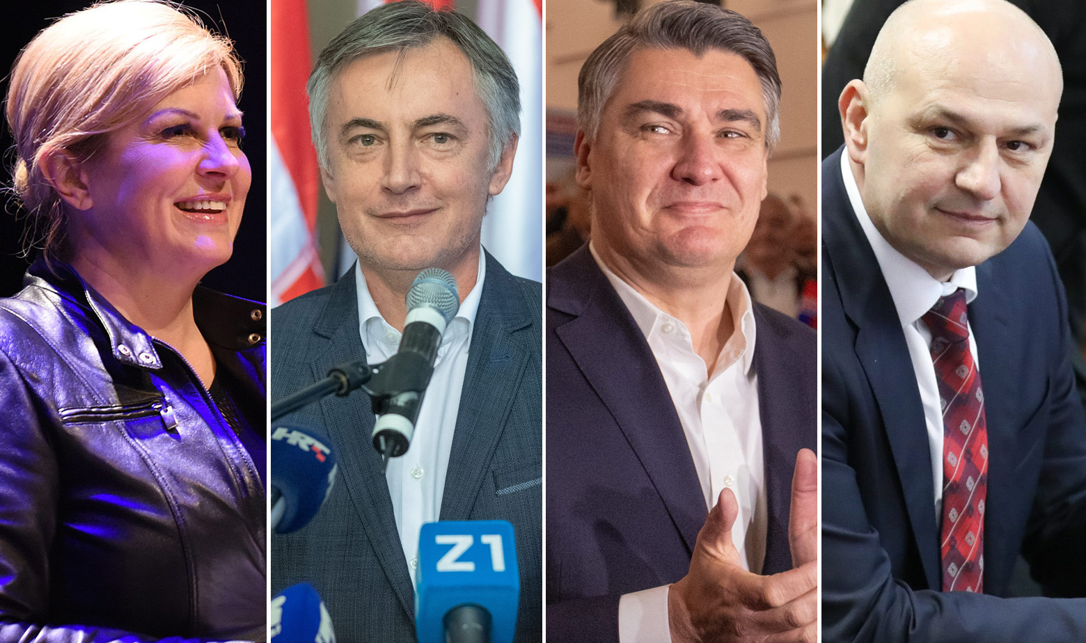 Kolinda Grabar Kitarović, Miroslav Škoro, Zoran Milanović, Mislav Kolakušić