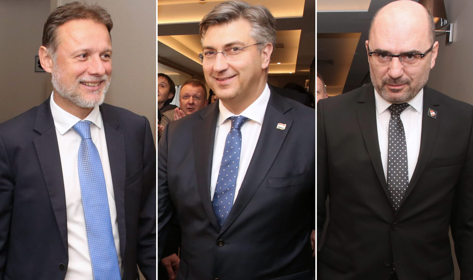 Gordan Jandroković, Andrej Plenković i Milijan Brkić