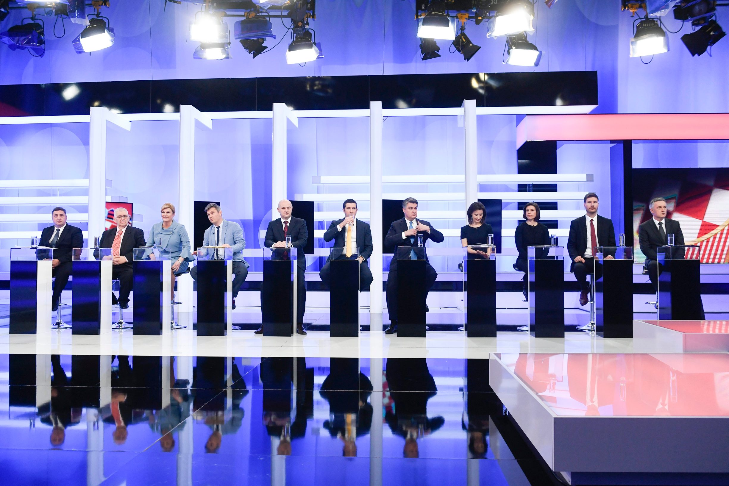 Nedjeljko Babić, Anto Đapić, Kolinda Grabar-Kitarović, Dario Juričan - Milan Bandić, Mislav Kolakušić, Dejan Kovač, Zoran Milanović, Dalija Orešković, Katarina Peović, Ivan Pernar, Miroslav Škoro