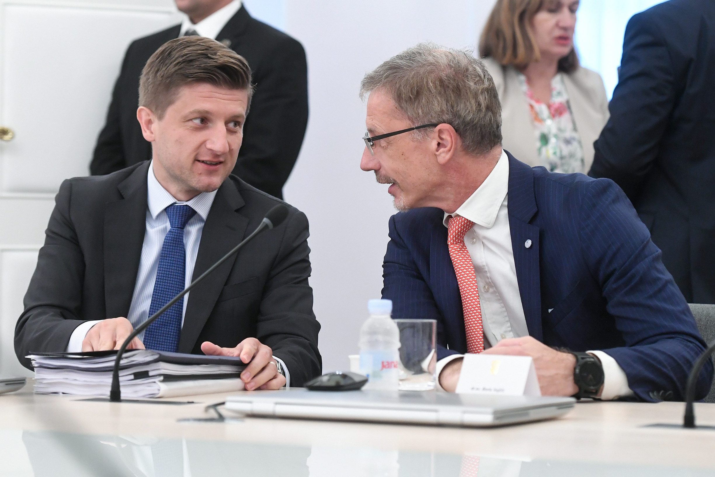 Zdravko Marić, ministar financija i Boris Vujčić, guverner HNB-a