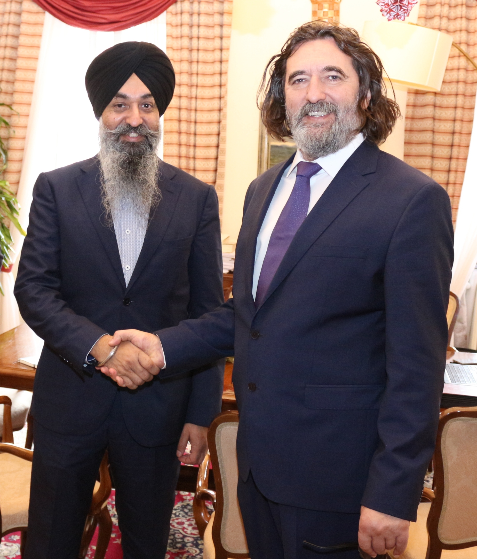 Ivan Čehok, gradonačelnik Grada Varaždina, Raaj Singh, direktor međunarodne korporacije Snathe