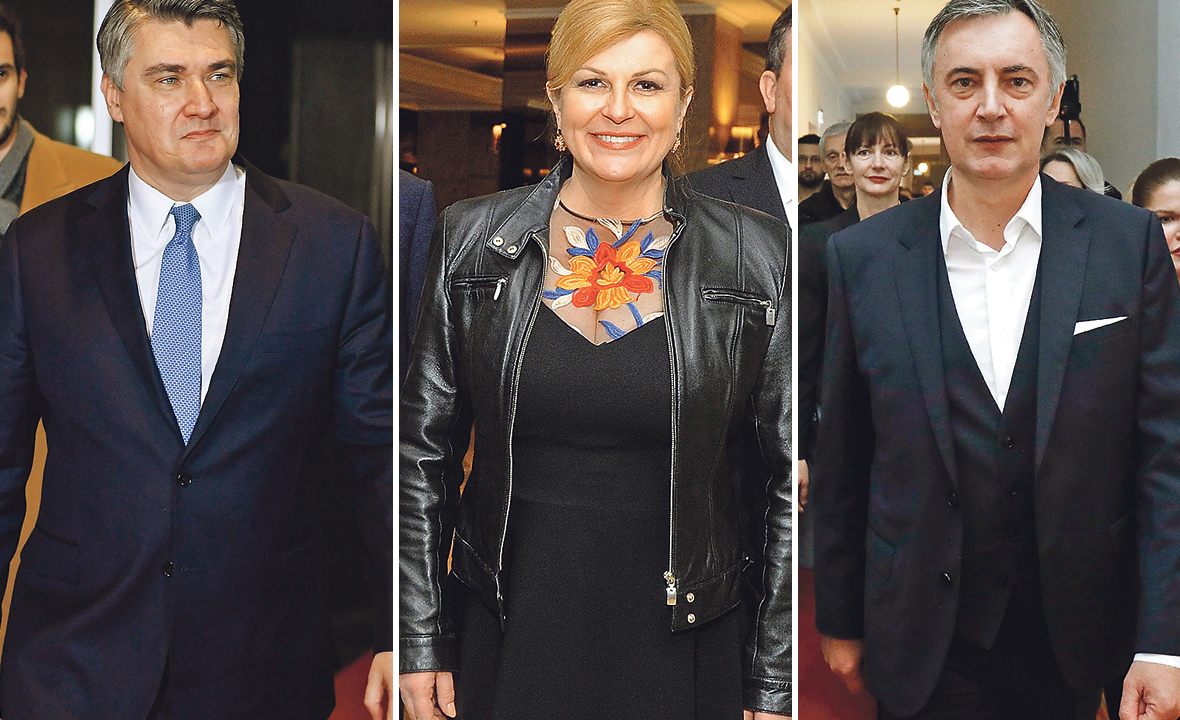 Zoran Milanović, Kolinda Grabar-Kitarović i Miroslav Škoro
