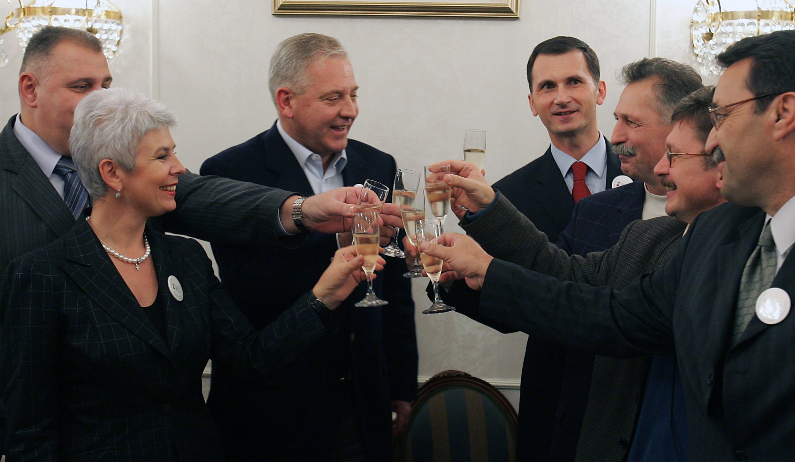 Ivan Šuker, Jadranka Kosor, Ivo Sanader, Dragan Primorac, Branimir Mihalinec i Vilim Ribić