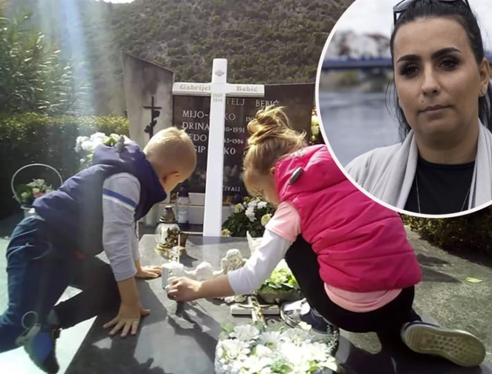 Ivana Bebić, majka preminulog Gabrijela (u krugu)