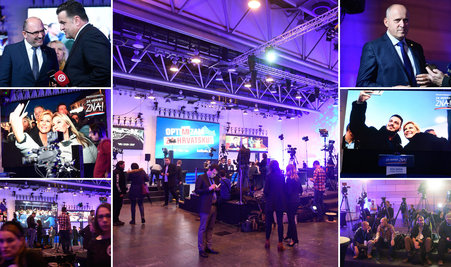 Prizori iz stožera Kolinde Grabar-Kitarović