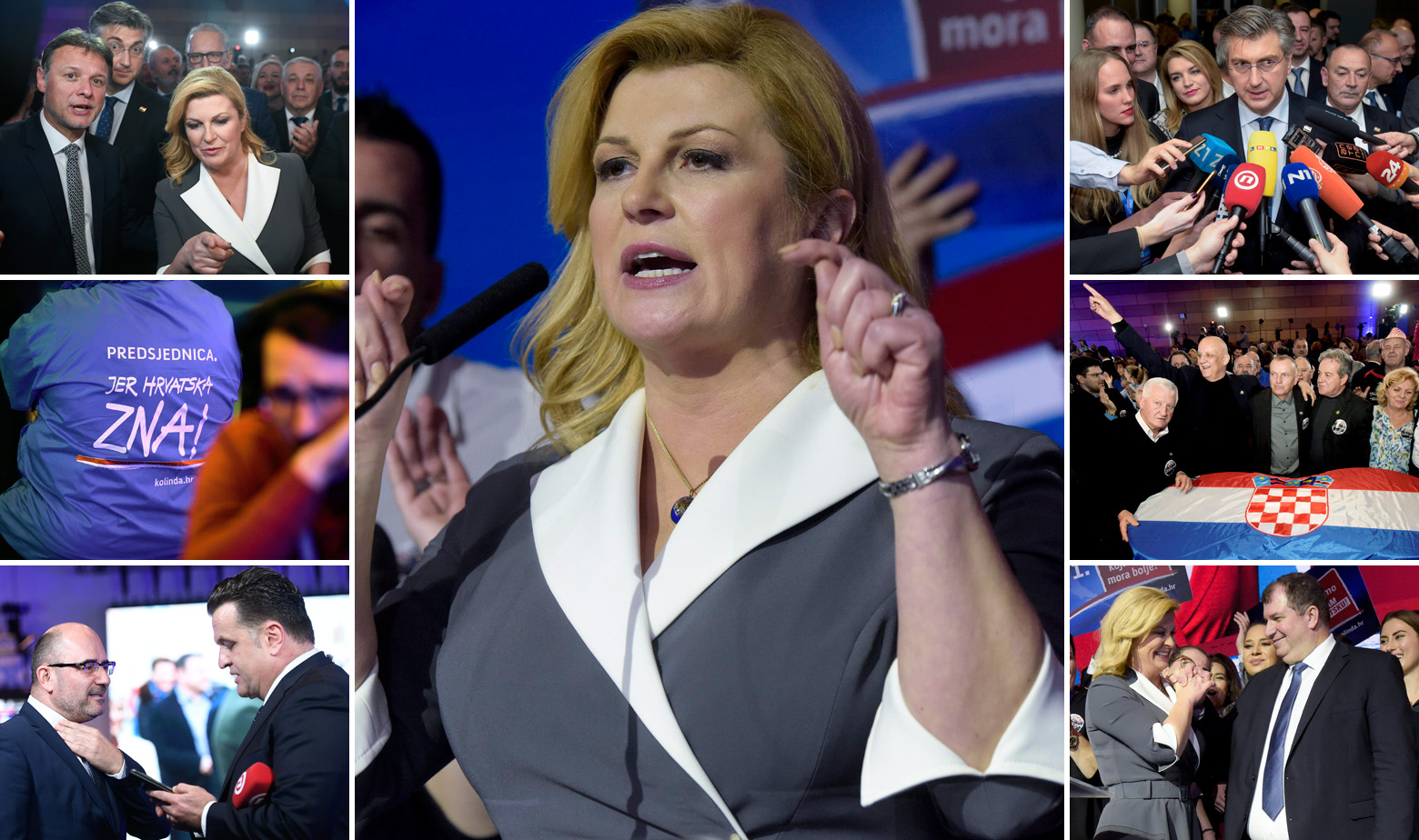 Prizori iz stožera Kolinde Grabar Kitarović