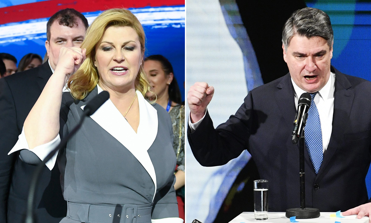 Kolinda Grabar-Kitarović i Zoran Milanović